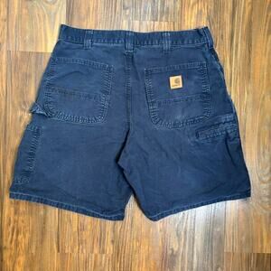 Vintage Carhartt Carpenter Shorts 33 Navy Blue Original Fit